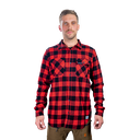 GO Casual Check Shirt - Mens - Red - Model 1