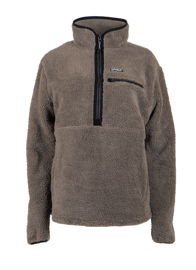 Sherpa Half–Zip - Womens - Grey