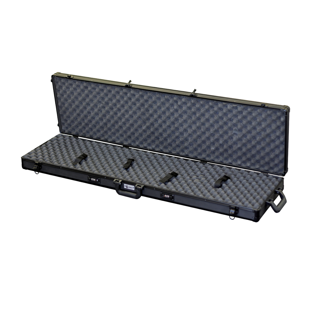 Spika Double Rifle Case Black Aluminium Spika